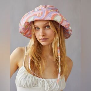 Piper Printed Wide Brim Bucket Hat